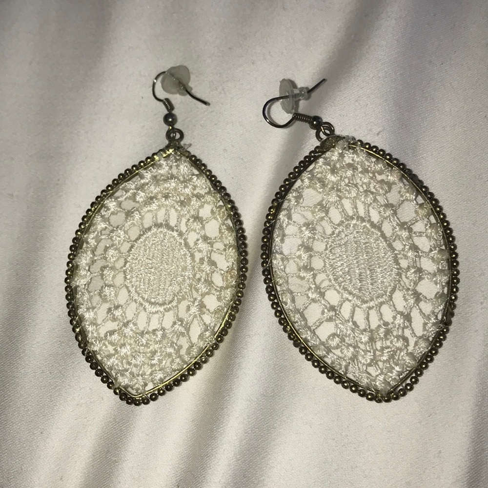 Tribal trendy lace earrings